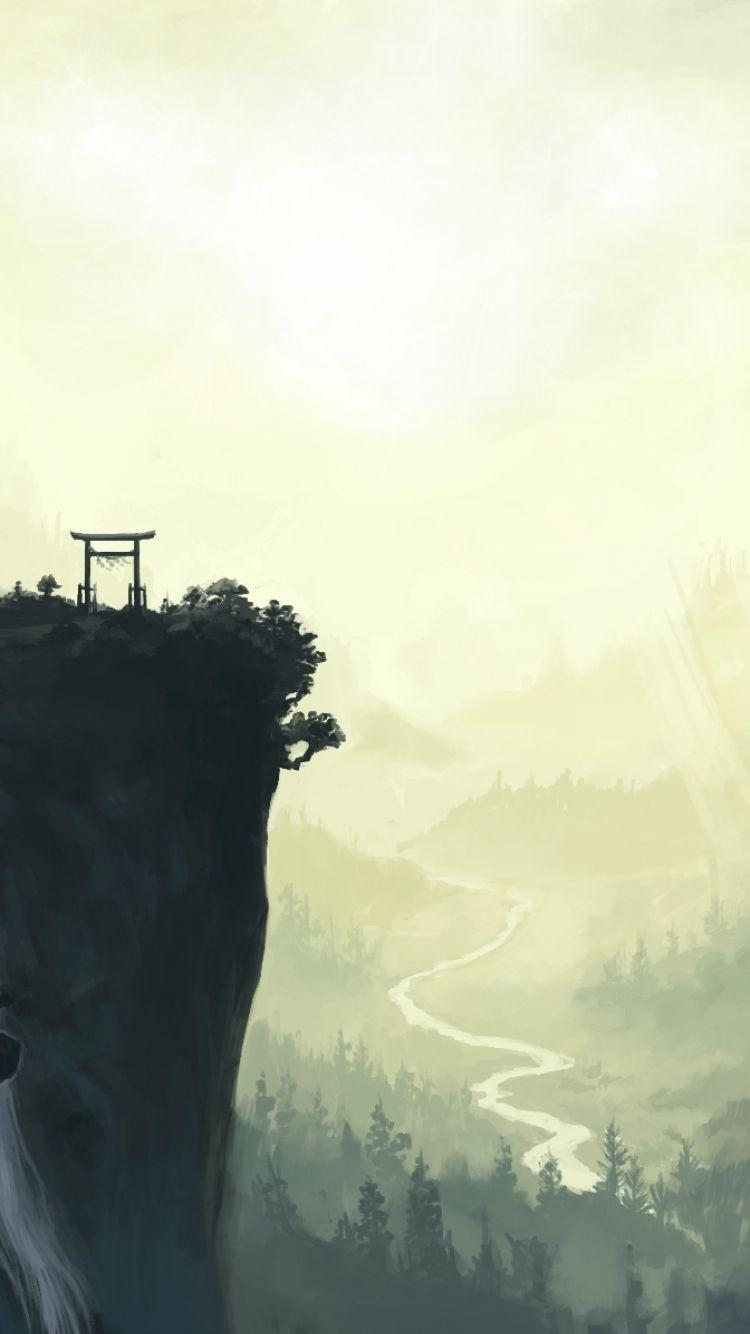 750x1334 Anime Scenic (750x1334) Wallpaper