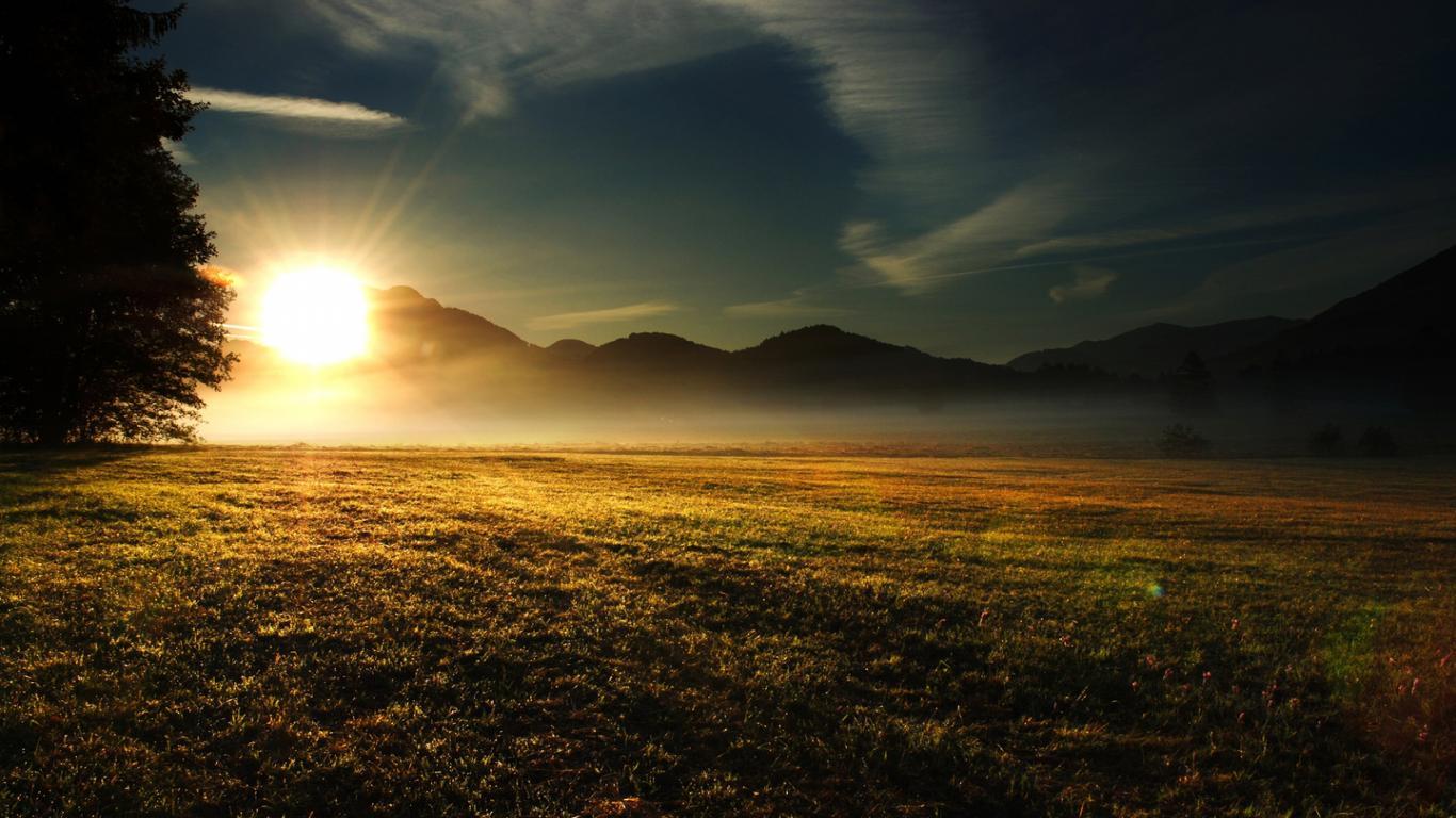 1366x768 Sunrise Wallpaper
