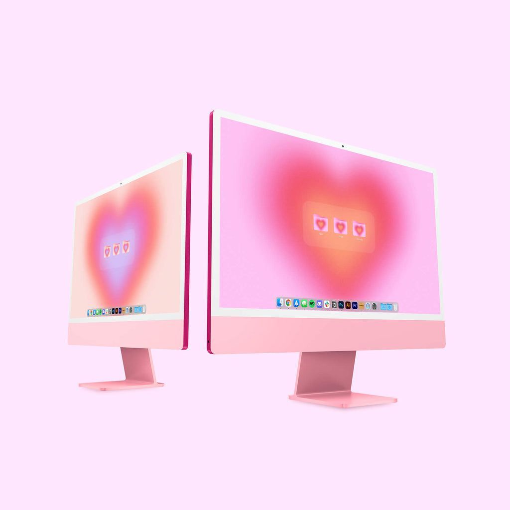 1024x1024 Aura Hearts Wallpaper (7 Pack)