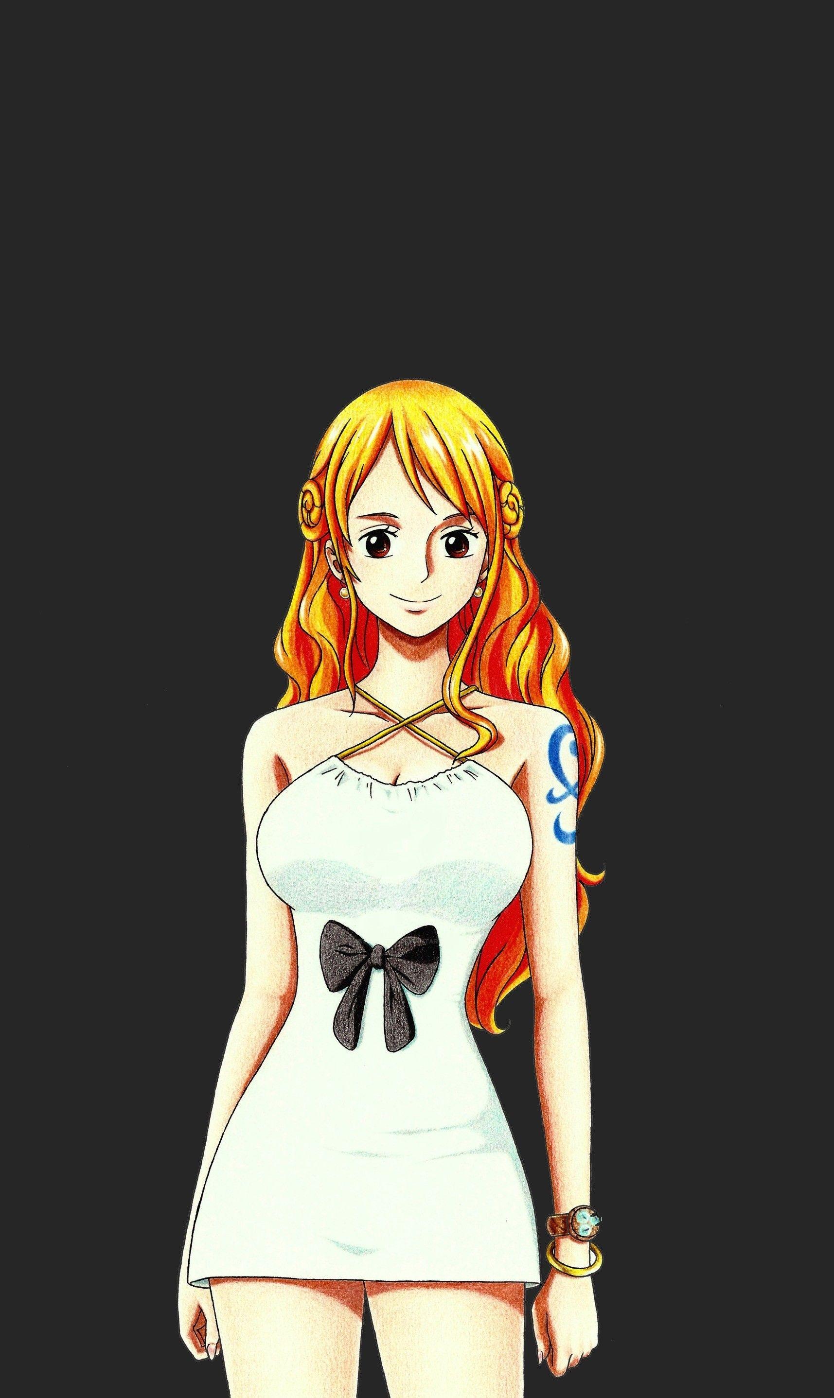 Nami One Piece Red 4K Wallpaper iPhone HD Phone 9581h