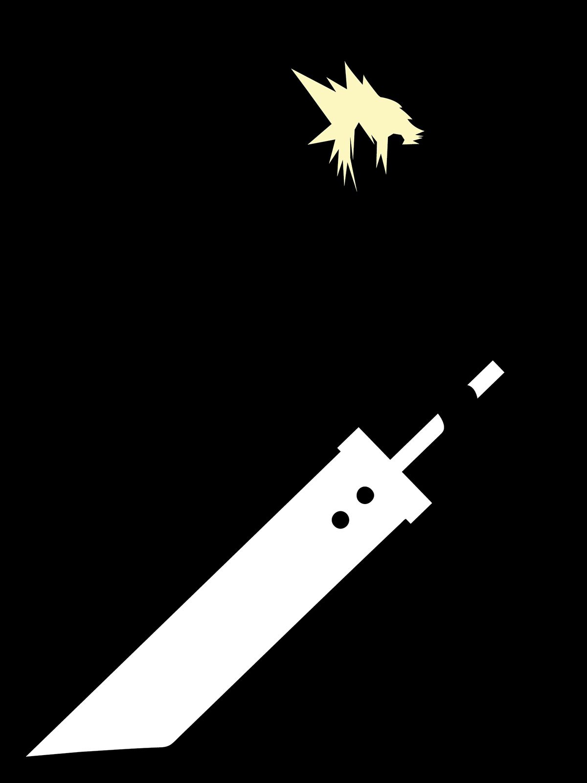 1200x1600 Minimalist Final Fantasy 7 (4). Image