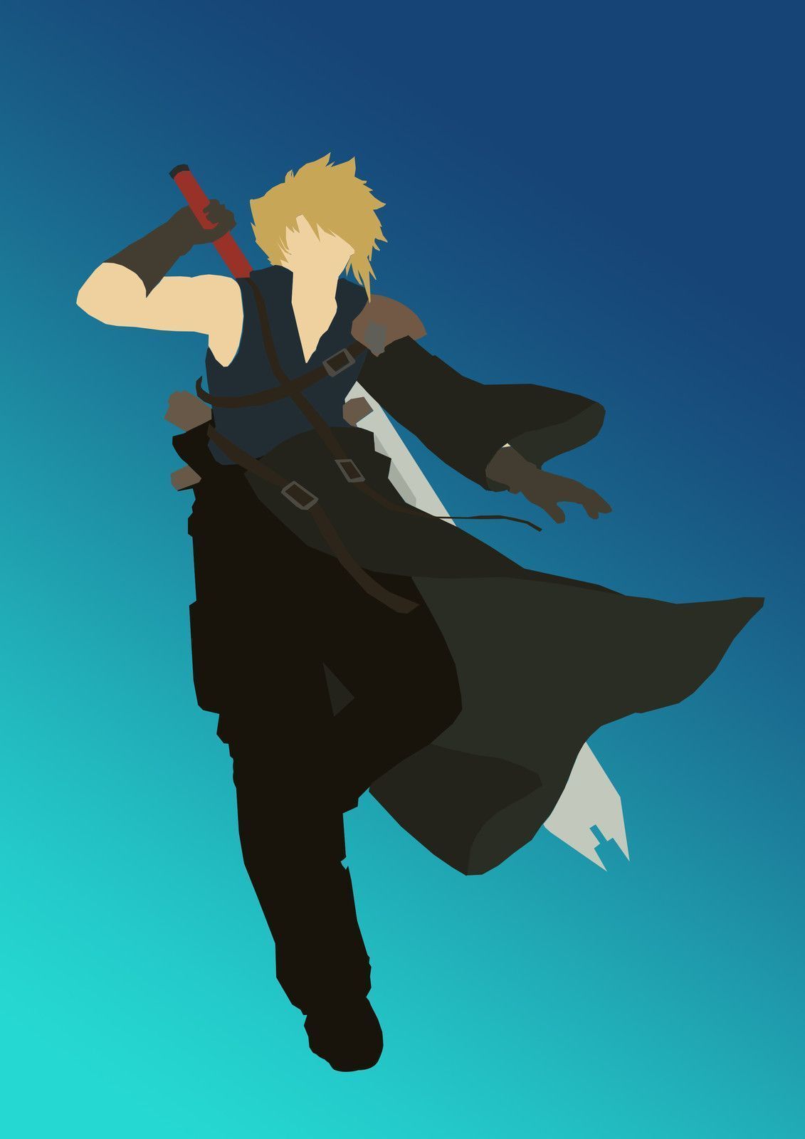1131x1600 Final Fantasy Minimalist Vector Art
