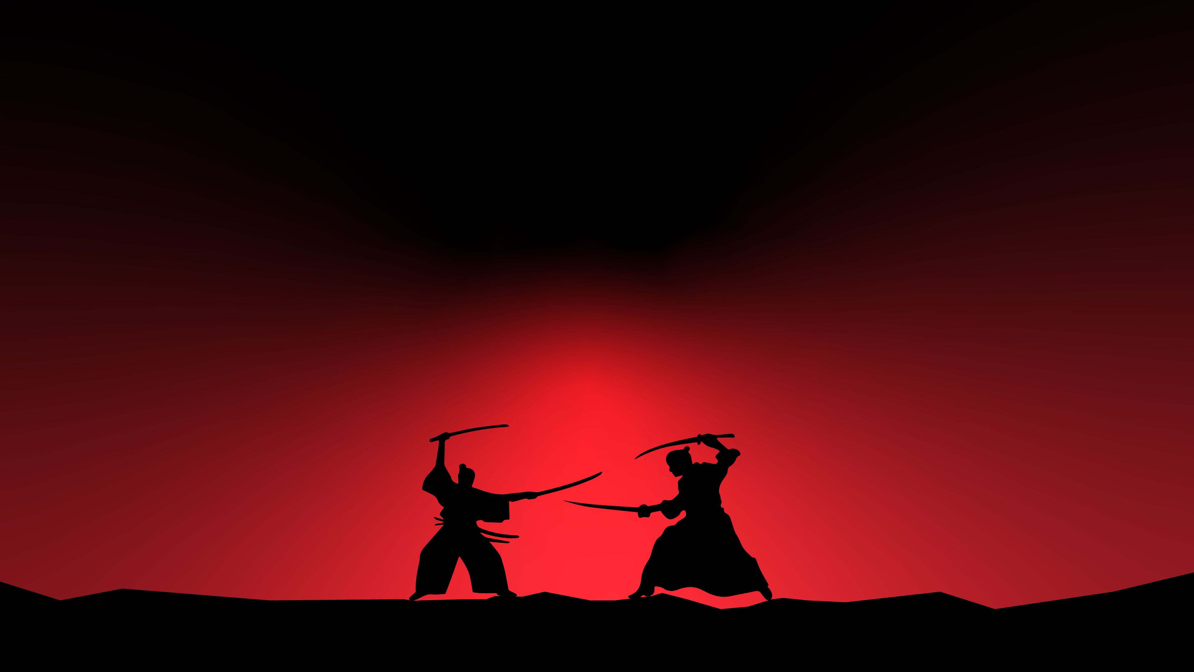 3840x2160 Fantasy Samurai 4k Fight Minimal