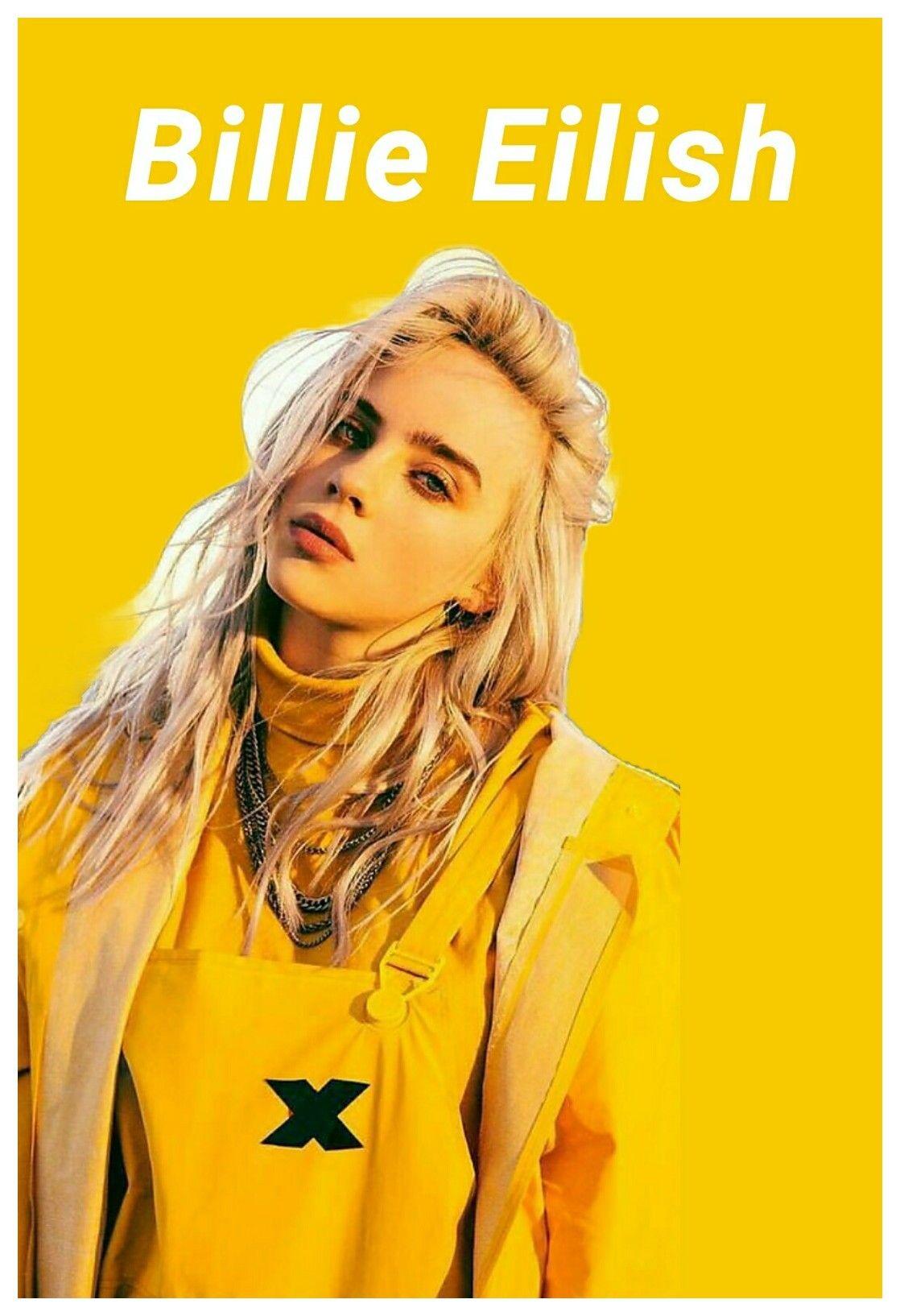 1118x1634 Billie Eilish Yellow HD Wallpaper