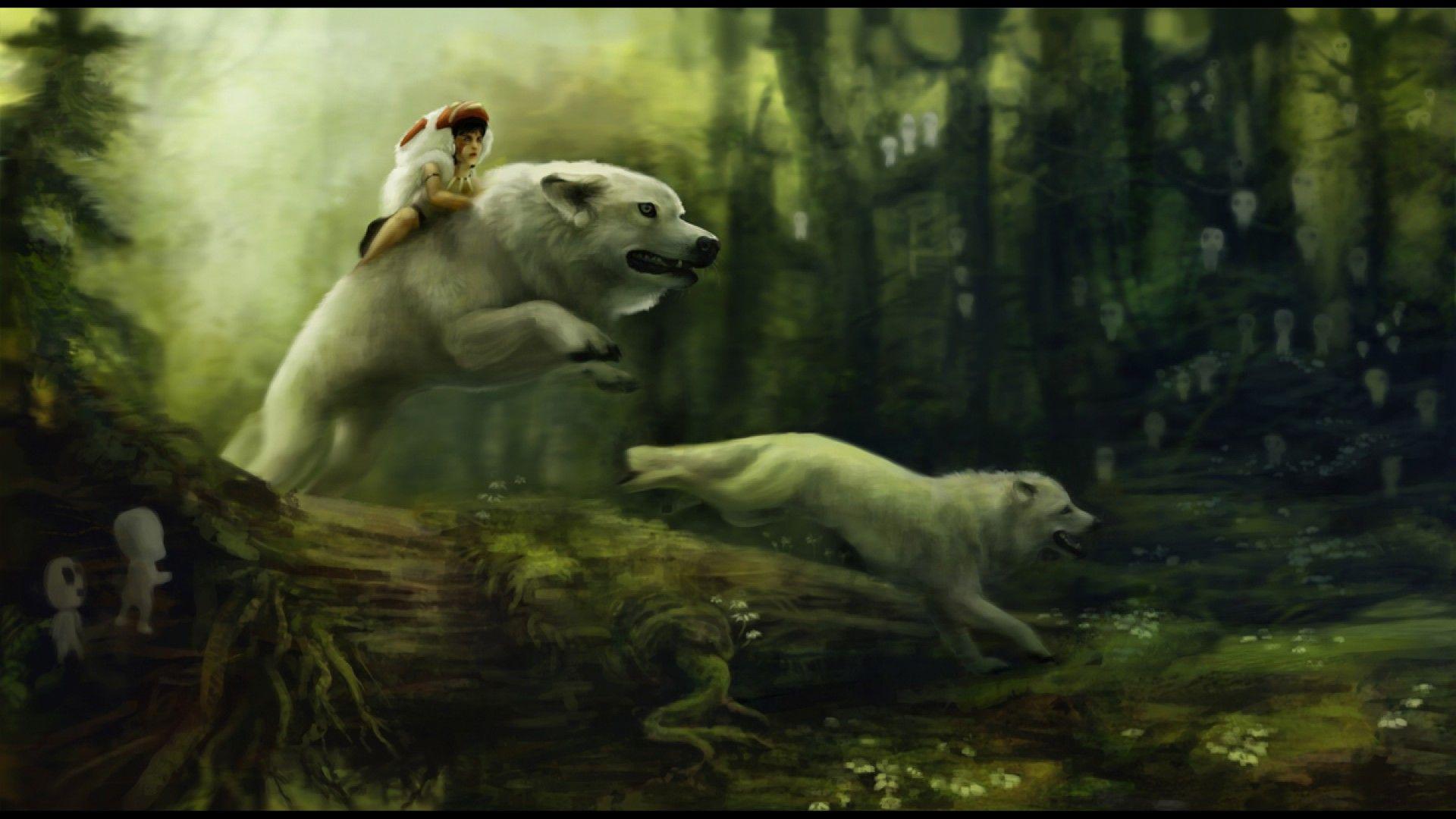 1920x1080 ScreenHeaven: Hayao Miyazaki Princess Mononoke San Princess