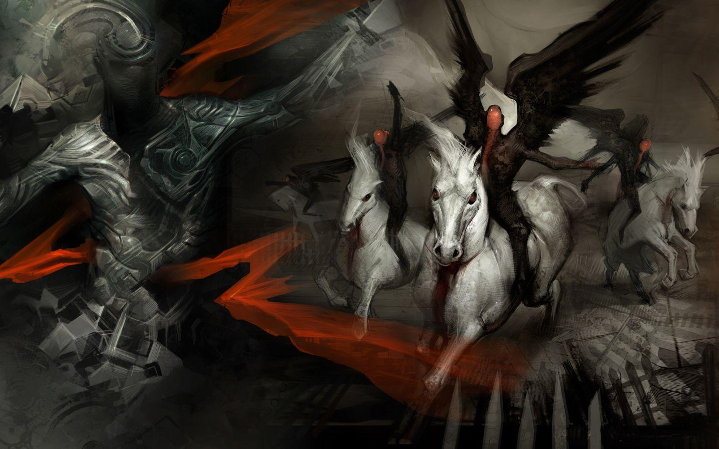 1440x900 4K Ultra HD Creative Dark Angel Picture