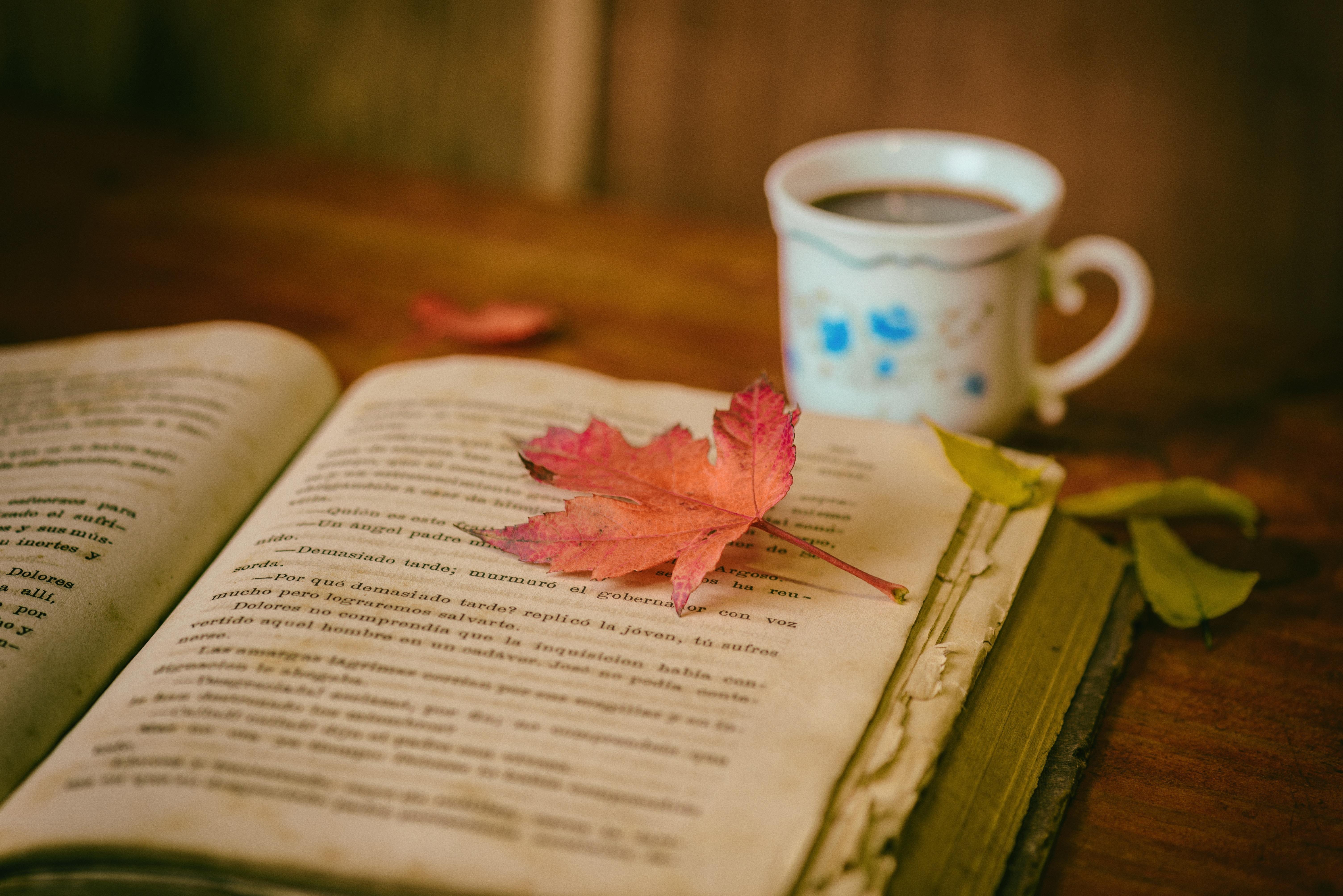 Books Coffee Desktop Wallpaper