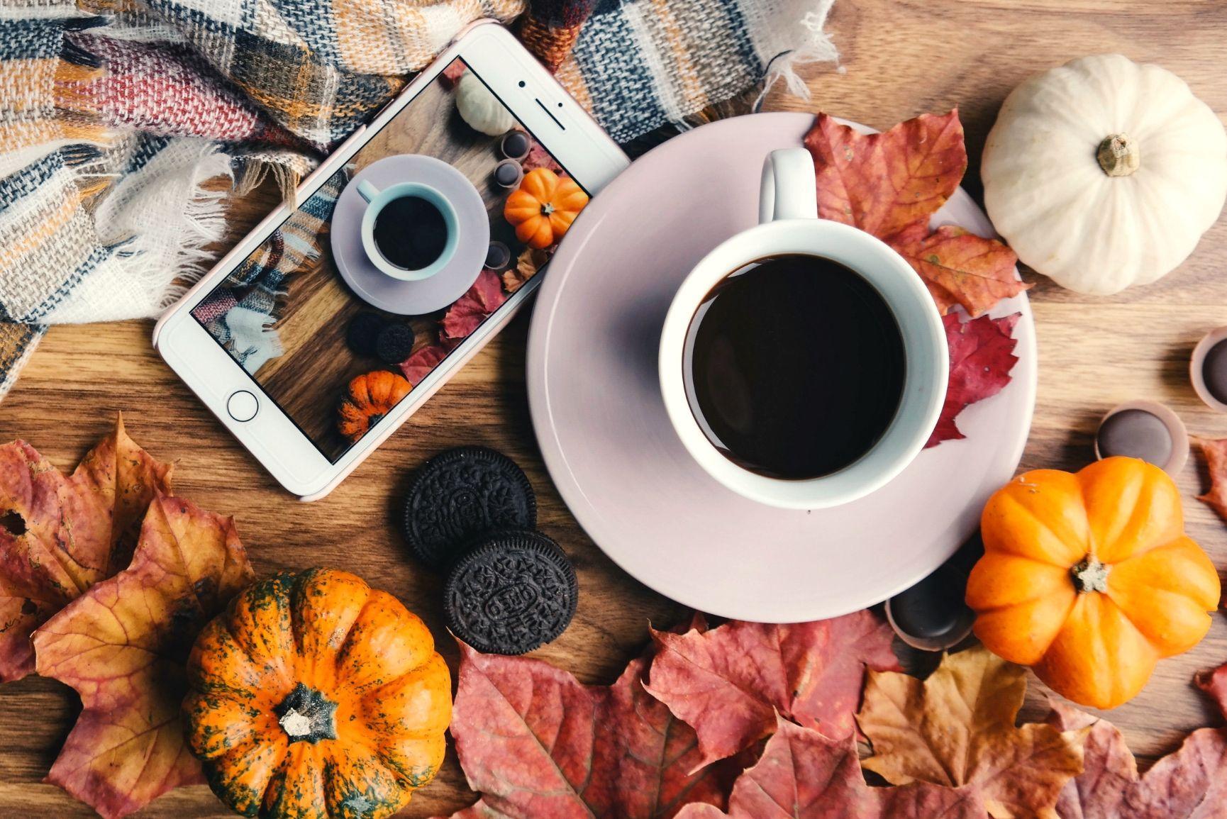 Coffee Hello Fall Wallpapers - Top Free Coffee Hello Fall Backgrounds