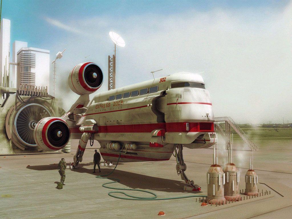 1024x768 Sci Fi Aircraft Wallpaper 30 X 768