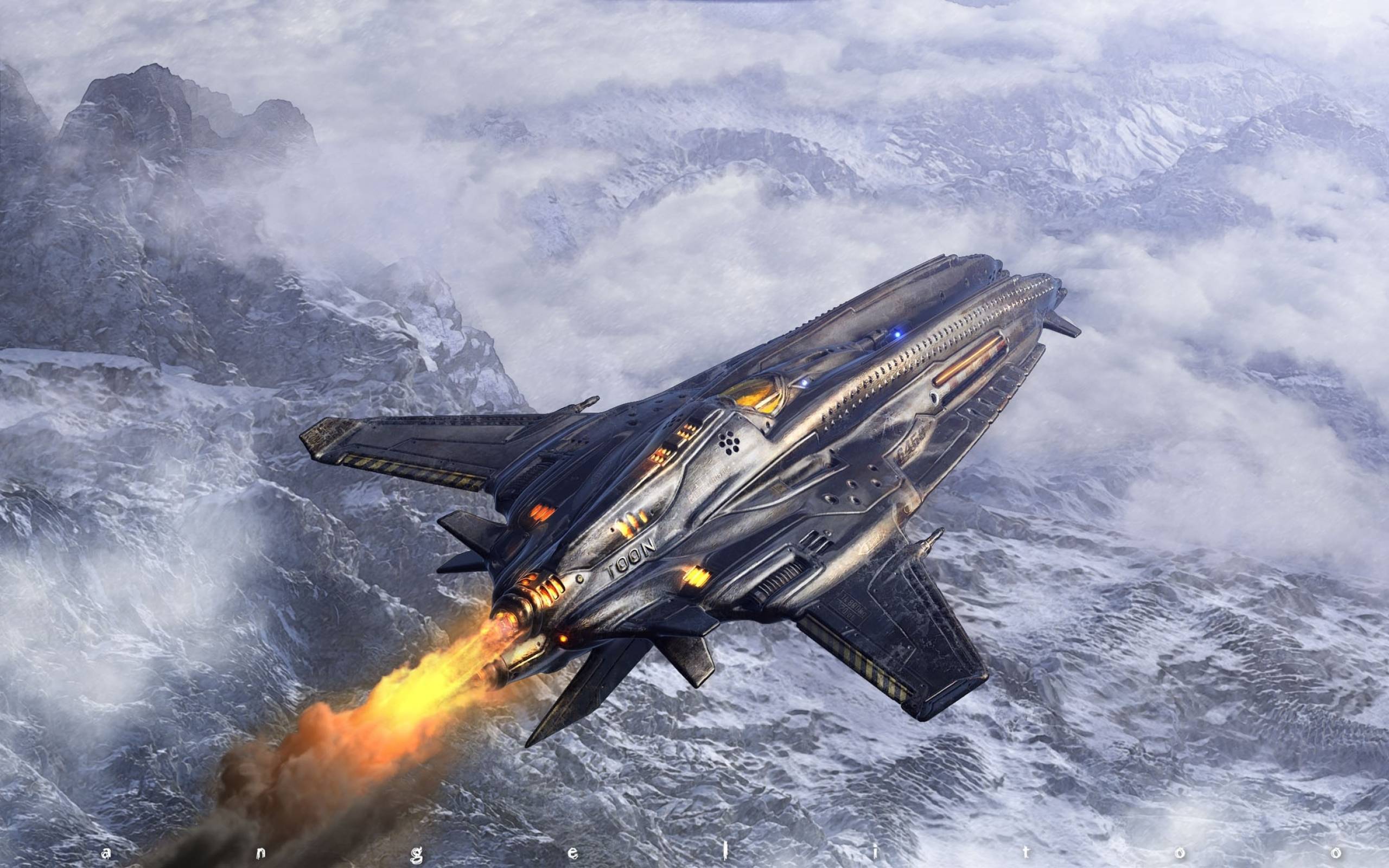 2560x1600 Sci Fi Spaceship Wallpaper