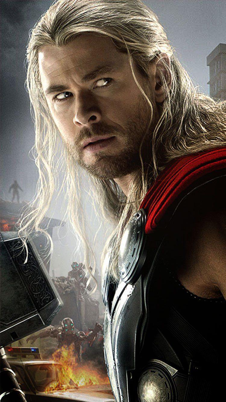 750x1334 Hình nền Thor Avengers cho iPhone Android.  Những người báo thù