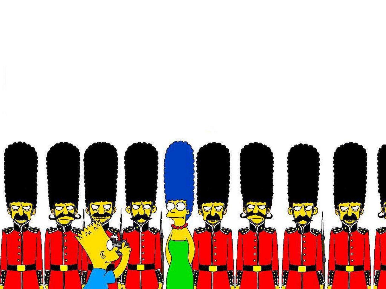 1600x1200 london cartoon.. Wallpaper Simpsons London England Mac