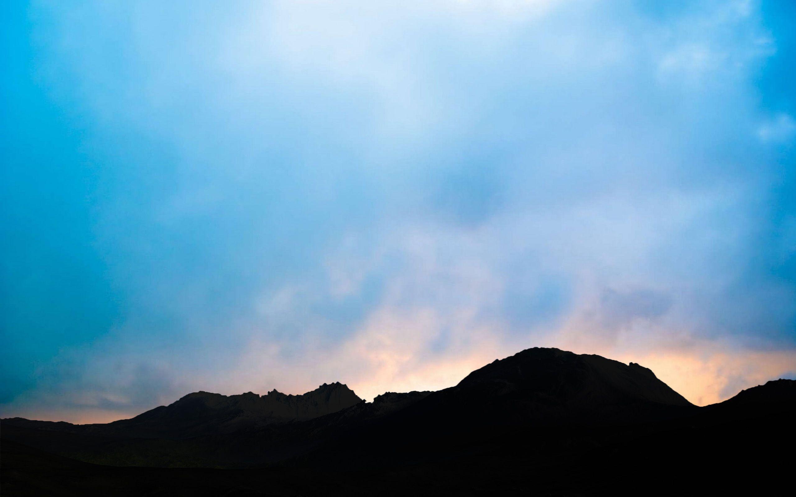 2560x1600 Dark mountains Wallpaper