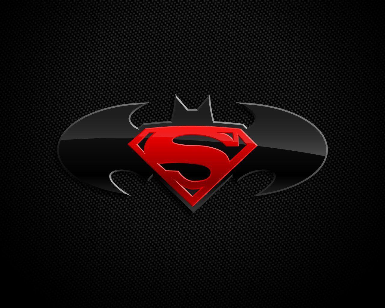 1280x1024 Batman Logo DC Comics Superman Wallpaper WallDevil