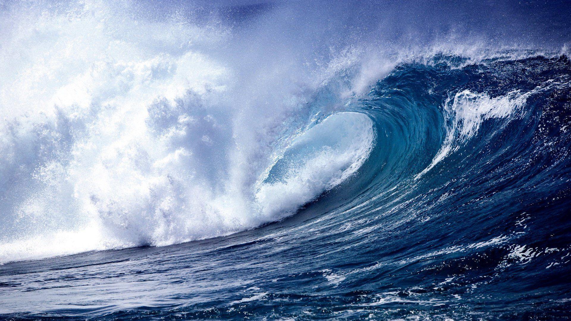 1920x1080 Ocean Waves Wallpaper HD Image