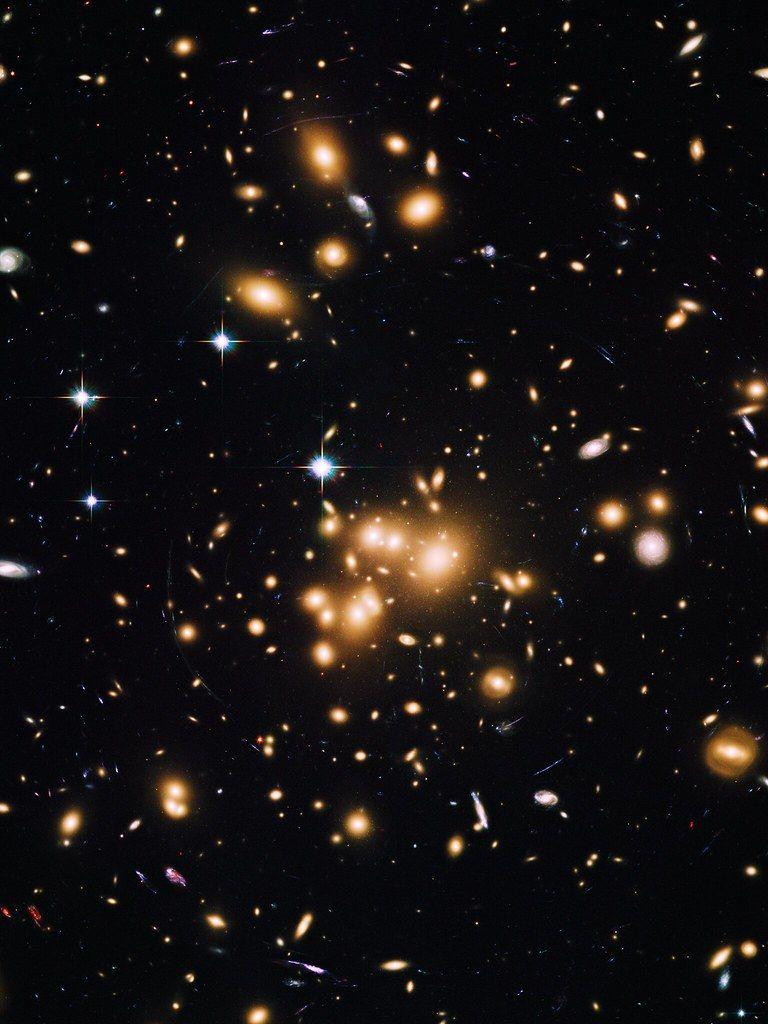 768x1024 Abell 1689 Wallpaper. Hubble Space Telescope image of the d