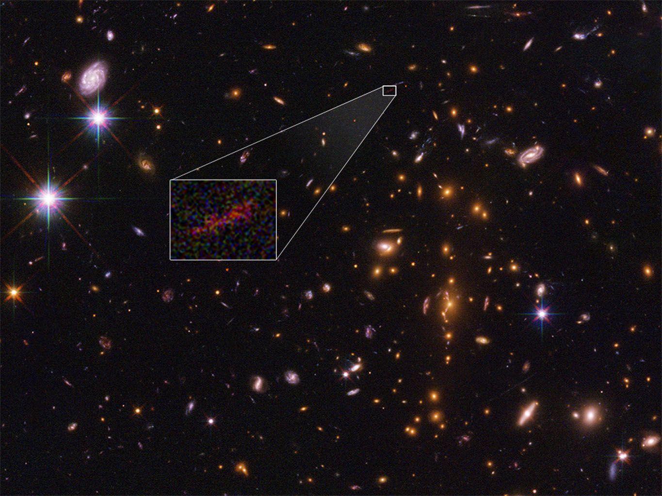 1365x1024 Space Image. NASA's Hubble Spots Embryonic Galaxy SPT0615 JD