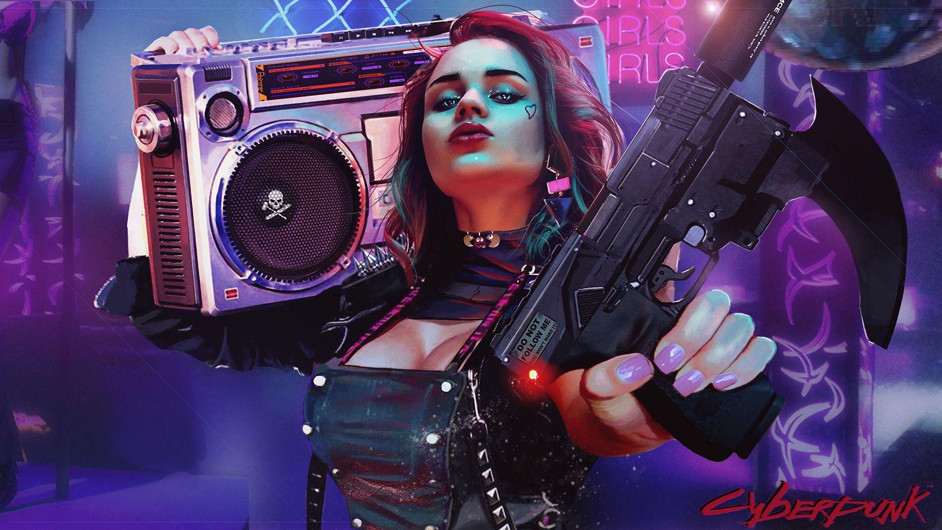 1920x1080 women, Cyberpunk Wallpaper HD / Desktop and Mobile Background