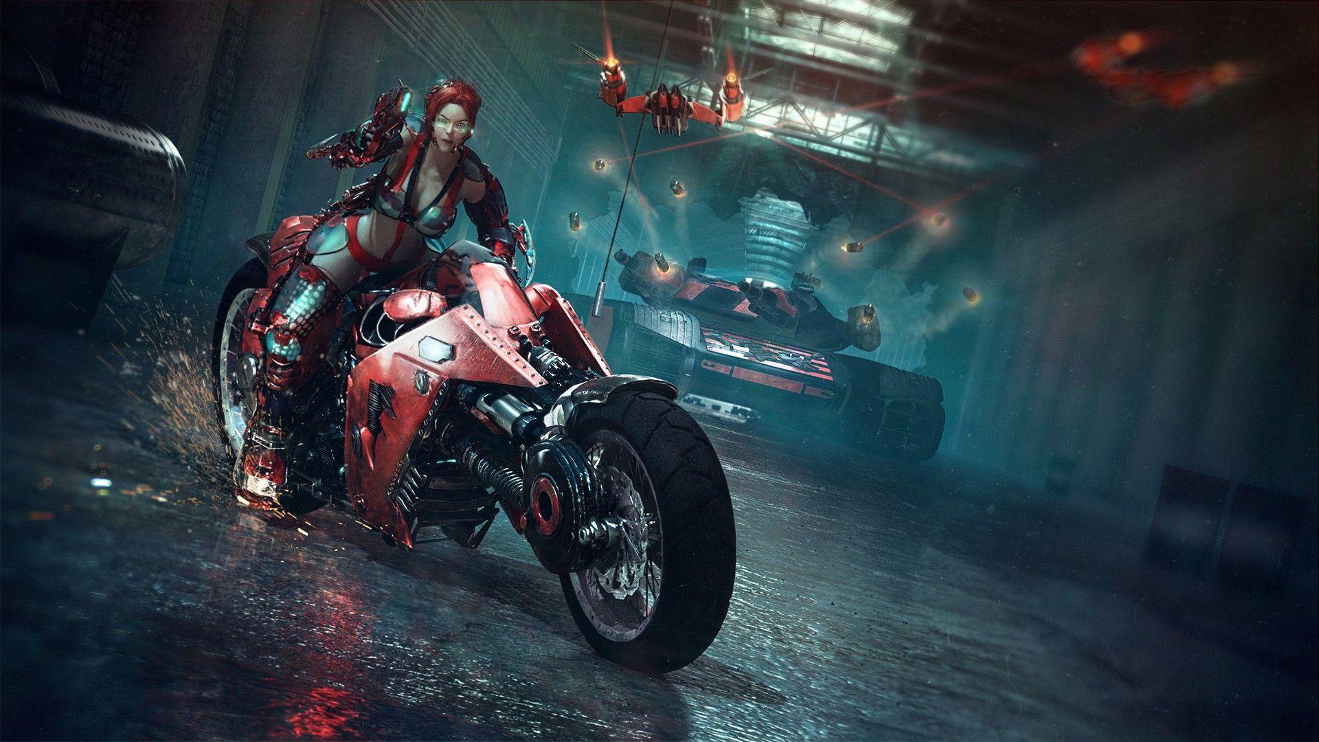 1920x1080 women, Fantasy Art, Cyberpunk Wallpaper HD / Desktop