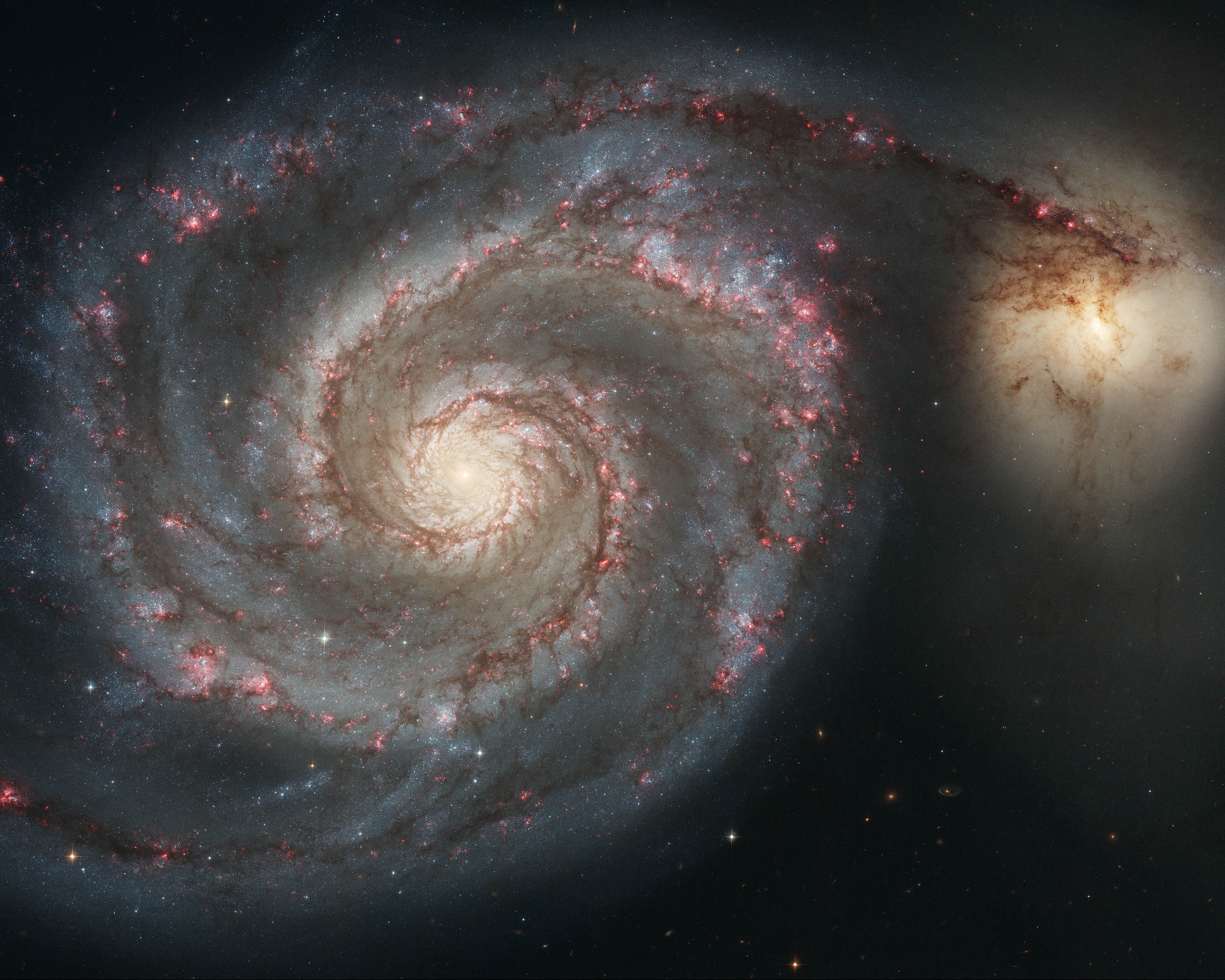 3000x2400 HubbleSite: Image Whirlpool Galaxy (M51) and Companion
