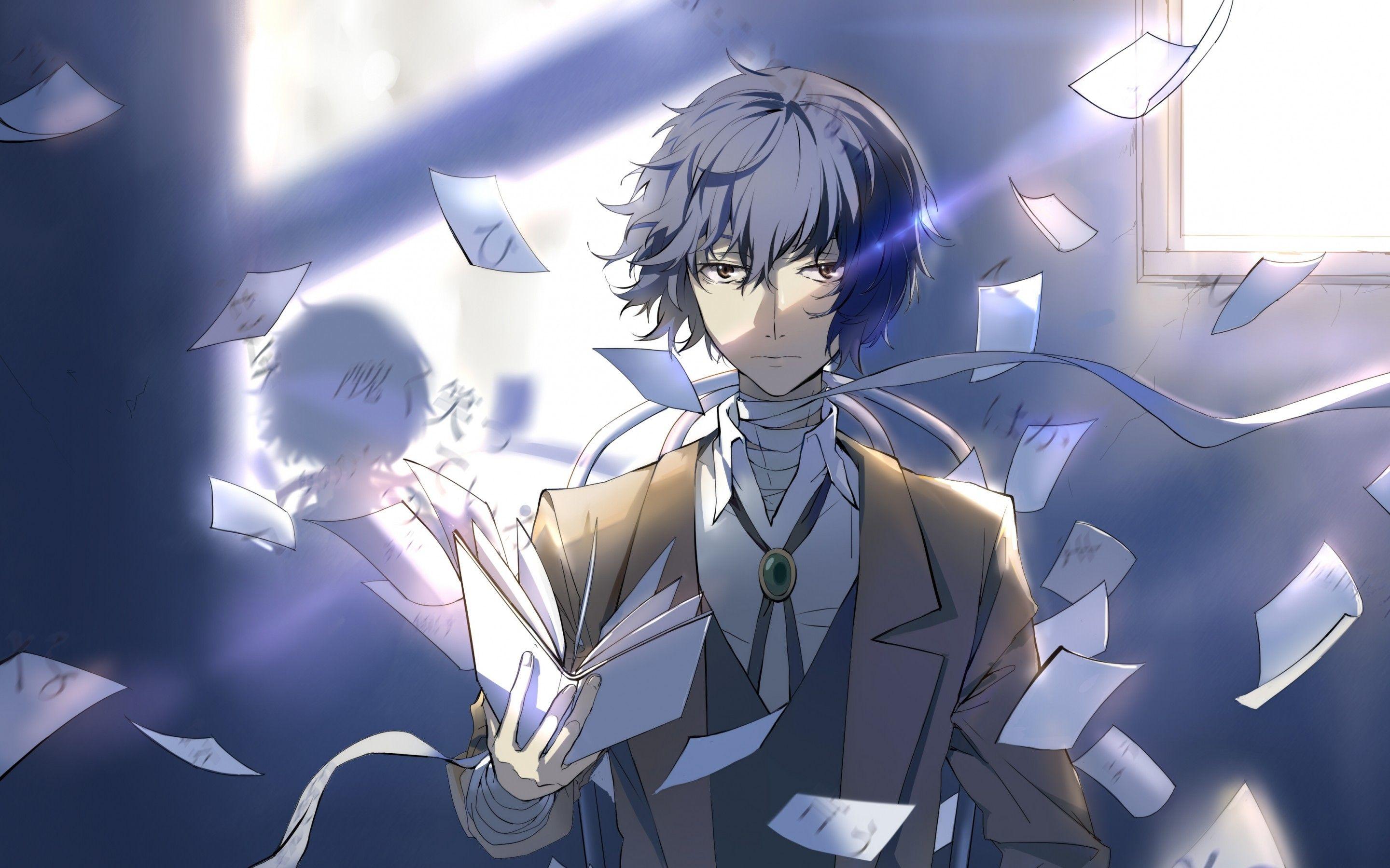 2880x1800 Download 2880x1800 Dazai Osamu, Bandages, Papers, Bungou