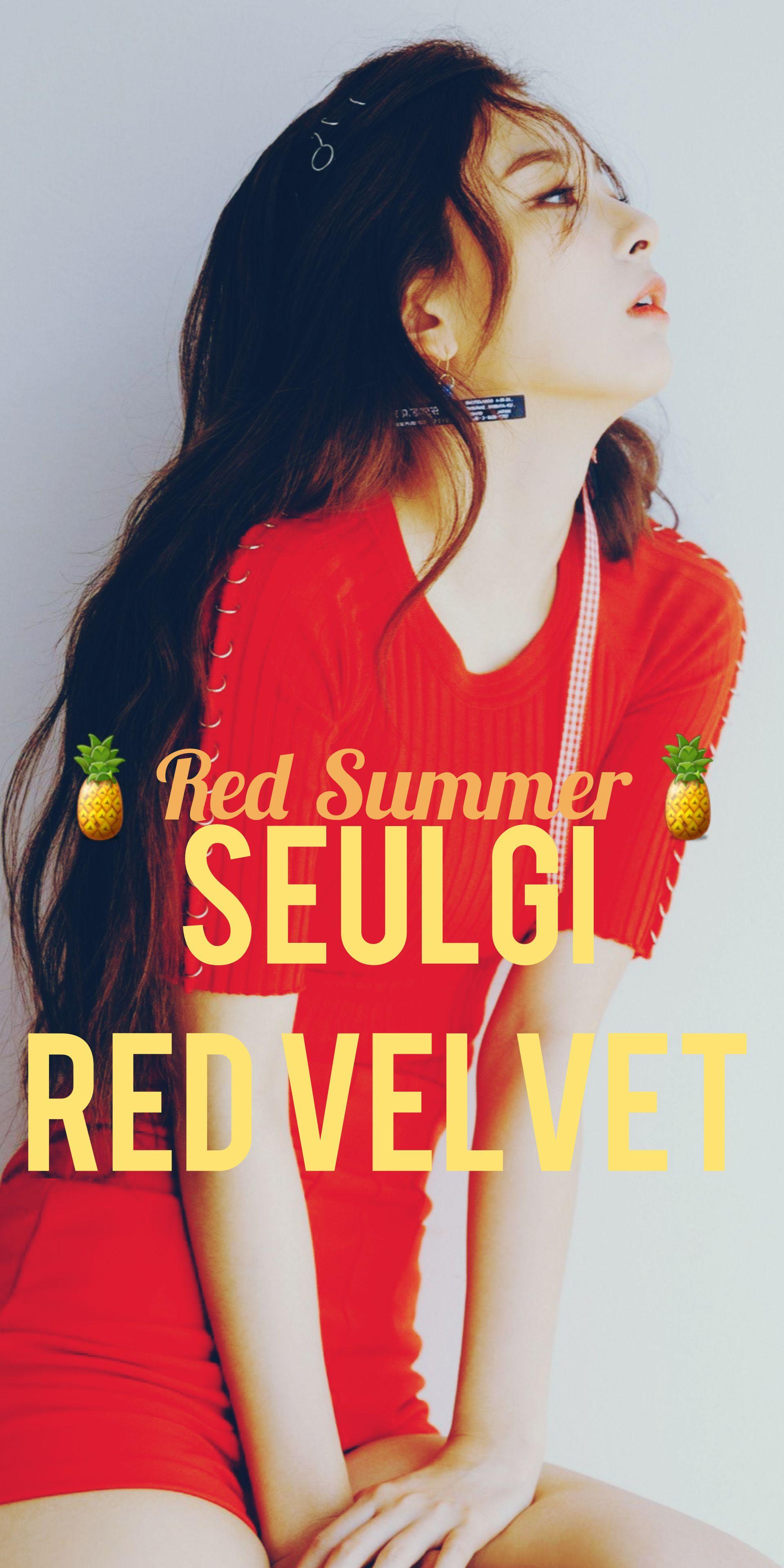 1920x3840 A Red Velvet Seulgi Red Summer Wallpaper Lockscreen I Made