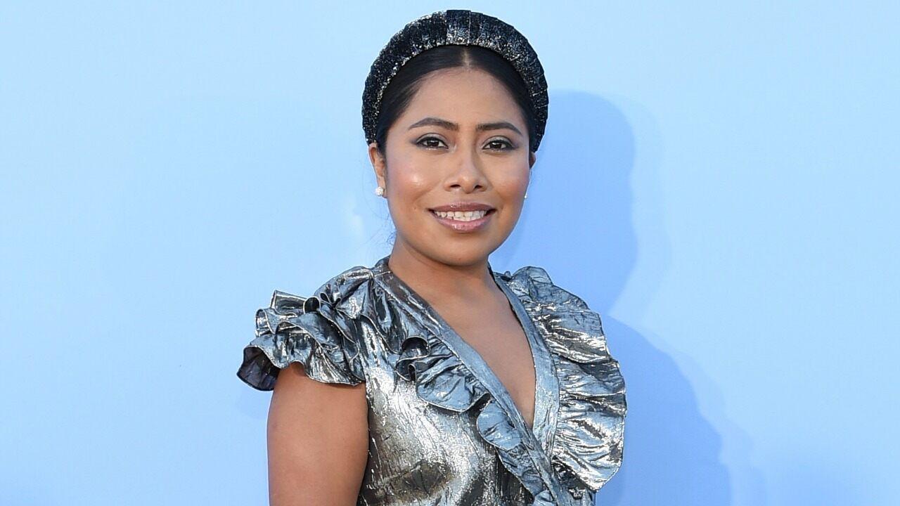 1280x720 Yalitza Aparicio Shines in Metallic Look at First NYFW Show