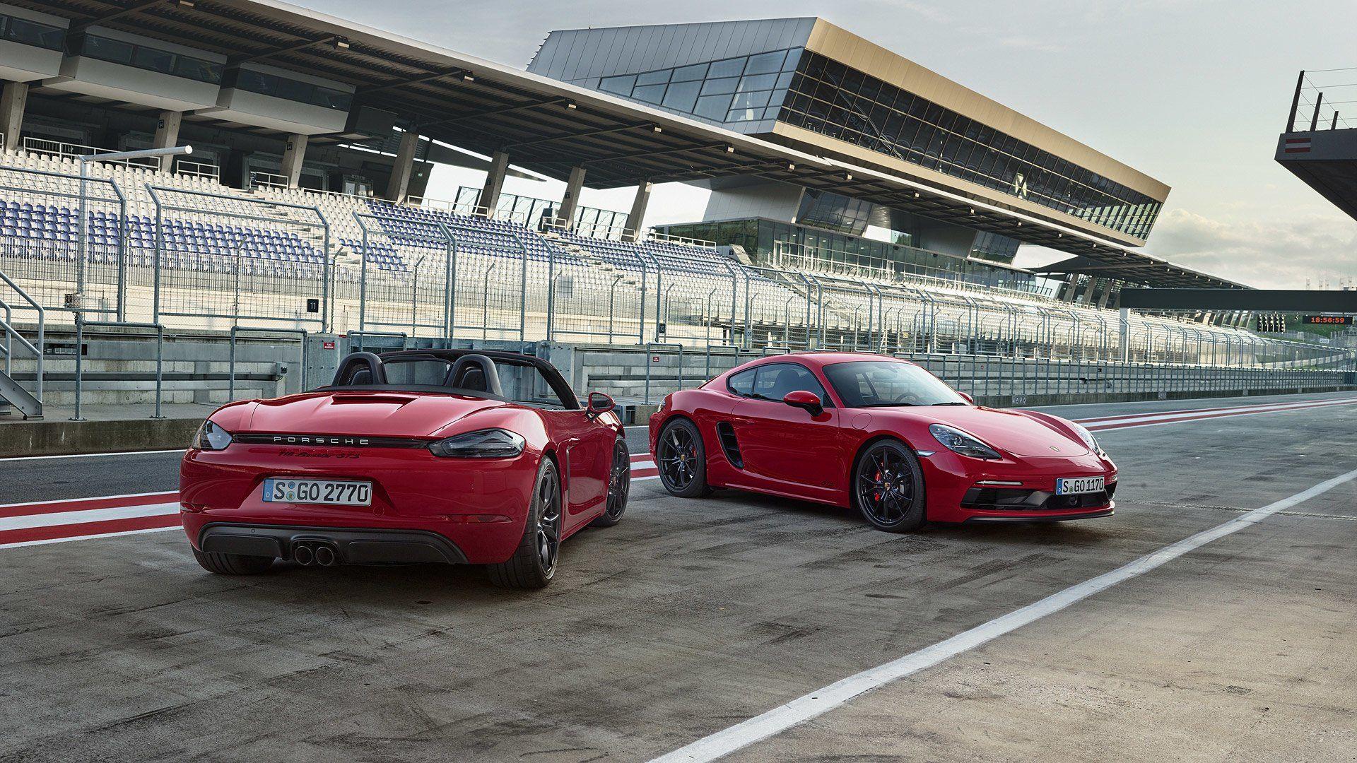 1920x1080 Porsche 718 Cayman GTS and 718 Boxster GTS HD Wallpaper