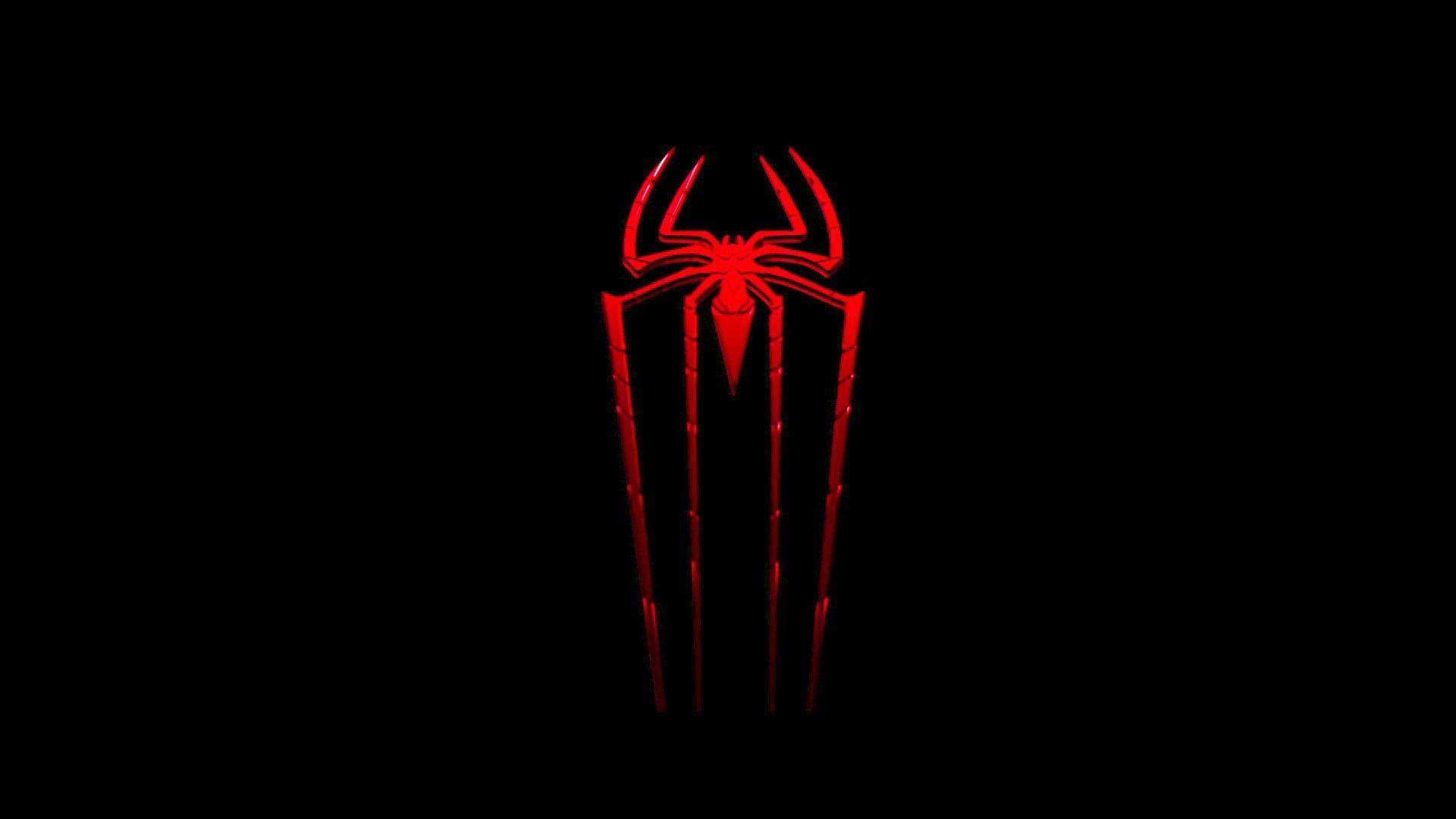 1920x1080 Spiderman Neon Red hình nền