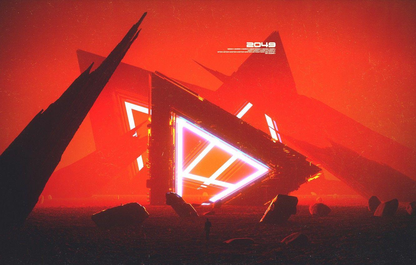 1332x850 Red Neon Wallpaper