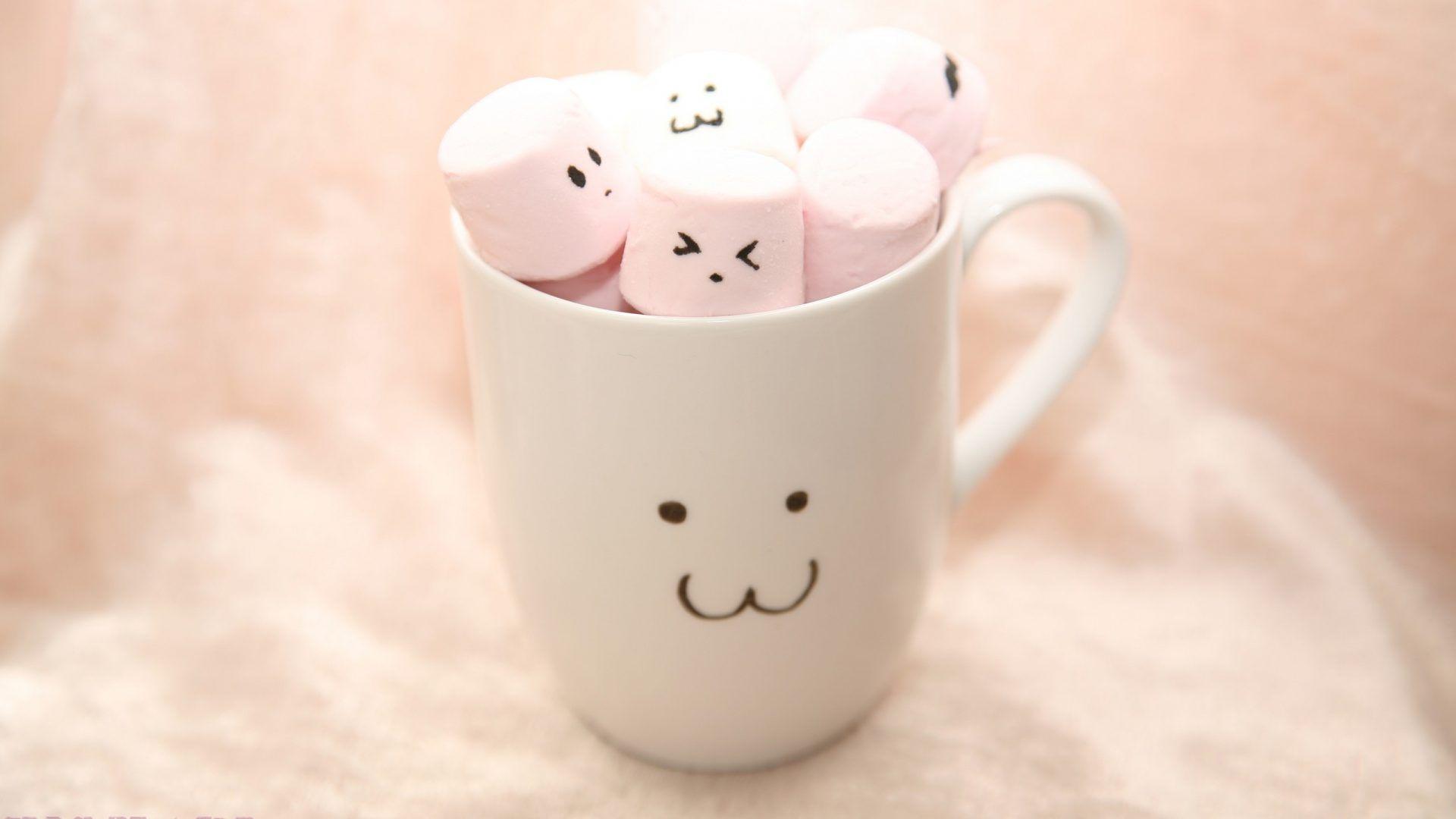 1920x1080 Cute Marshmallow Wallpaper Live Wallpaper HD. Cute marshmallows, Cute marshmallows wallpaper, Cute wallpaper for computer