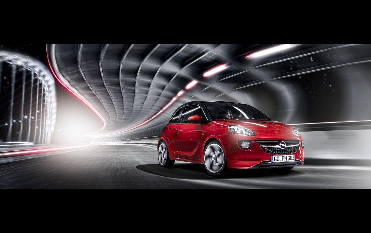 1280x804 Opel ADAM Red Front Motion wallpaper Opel ADAM