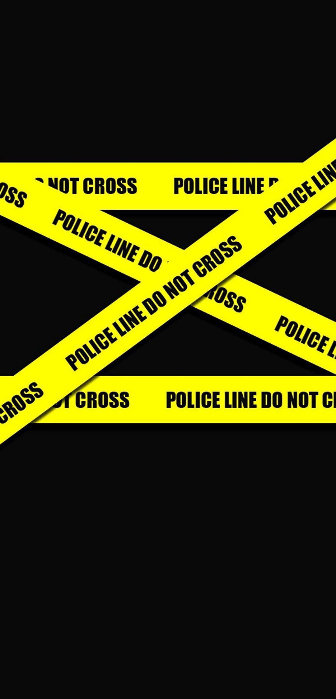 1080x2244 Police Line Wallpaper