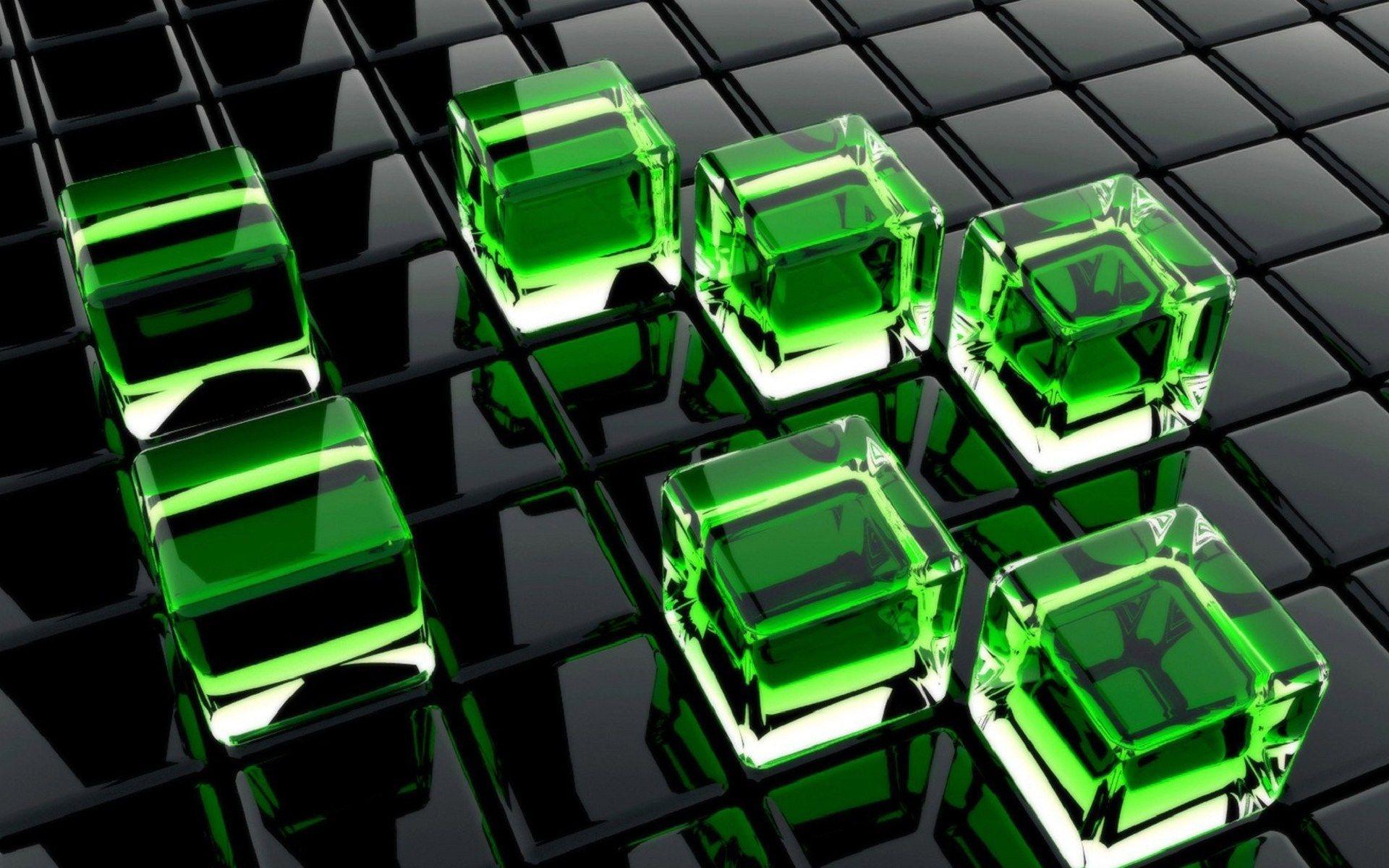 Green Cubes Wallpapers - Top Free Green Cubes Backgrounds - WallpaperAccess