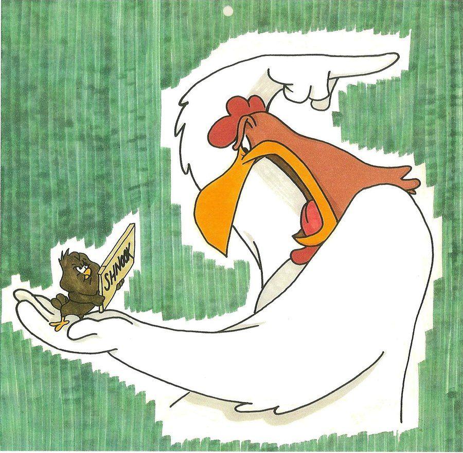 900x882 Foghorn Leghorn and Henry Hawk