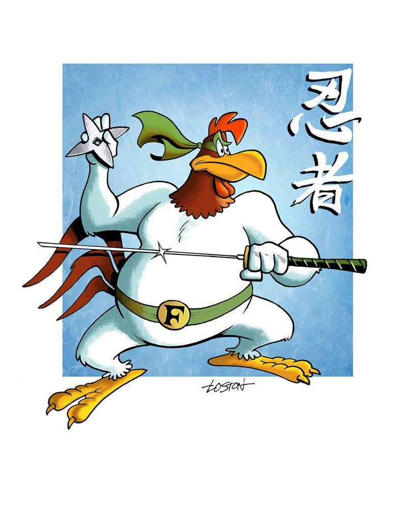 785x1018 Foghorn Leghorn Ninja Color