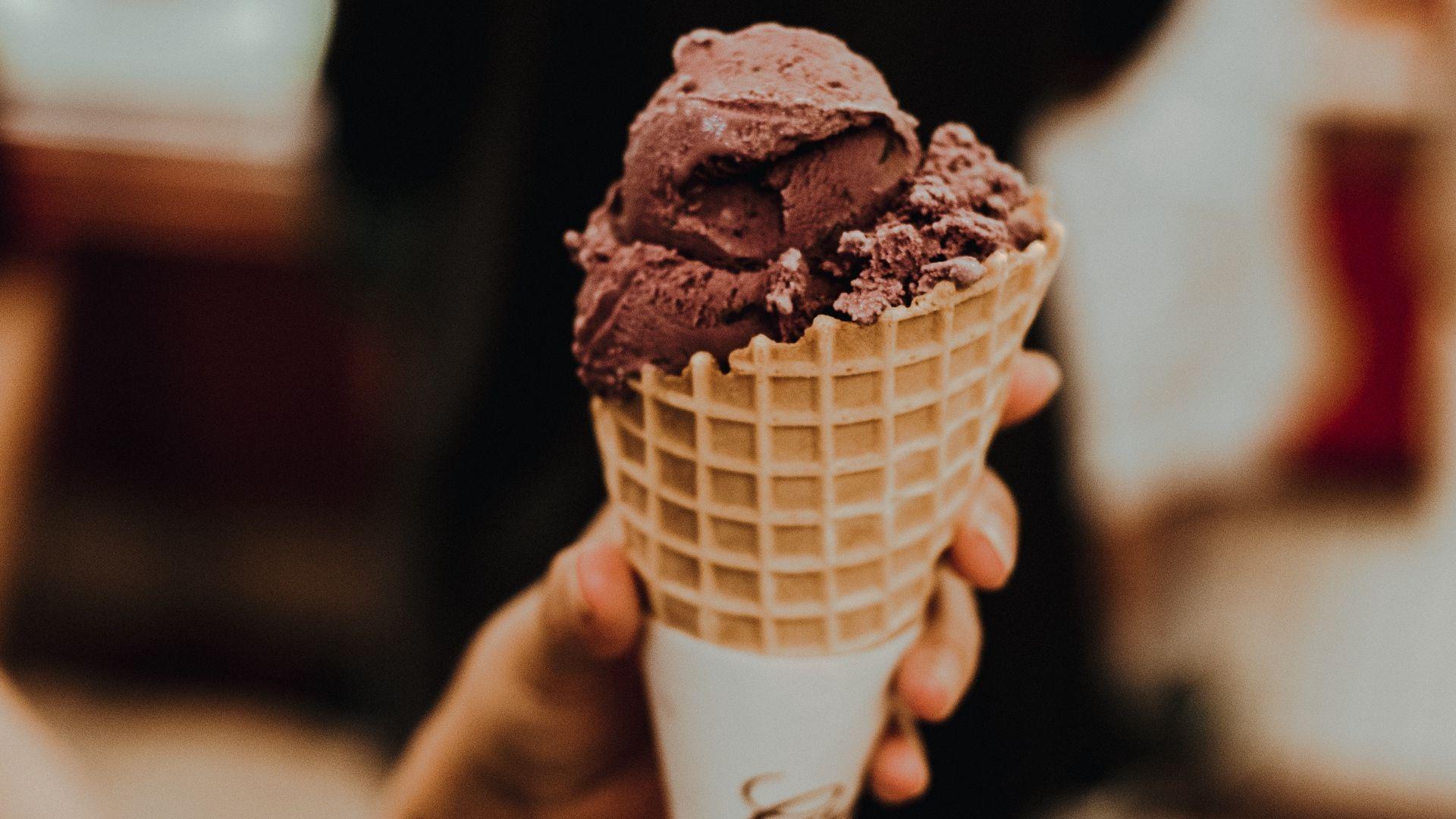 1920x1080 Download wallpaper 1920x1080 ice cream, horn, dessert, sweet
