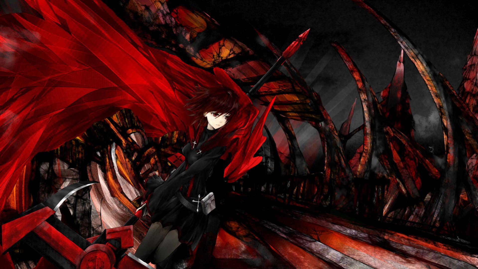 HD wallpaper: Anime, Original, Dark, Red | Wallpaper Flare