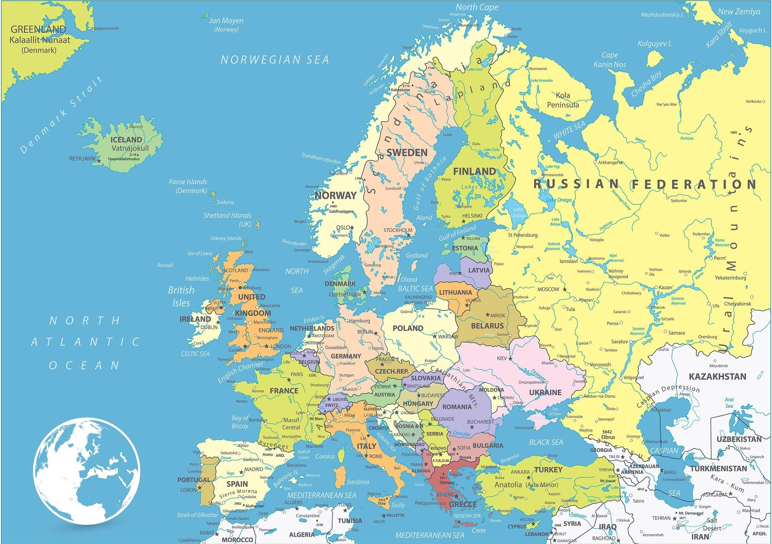 Europe Map Wallpapers - Top Free Europe Map Backgrounds - WallpaperAccess