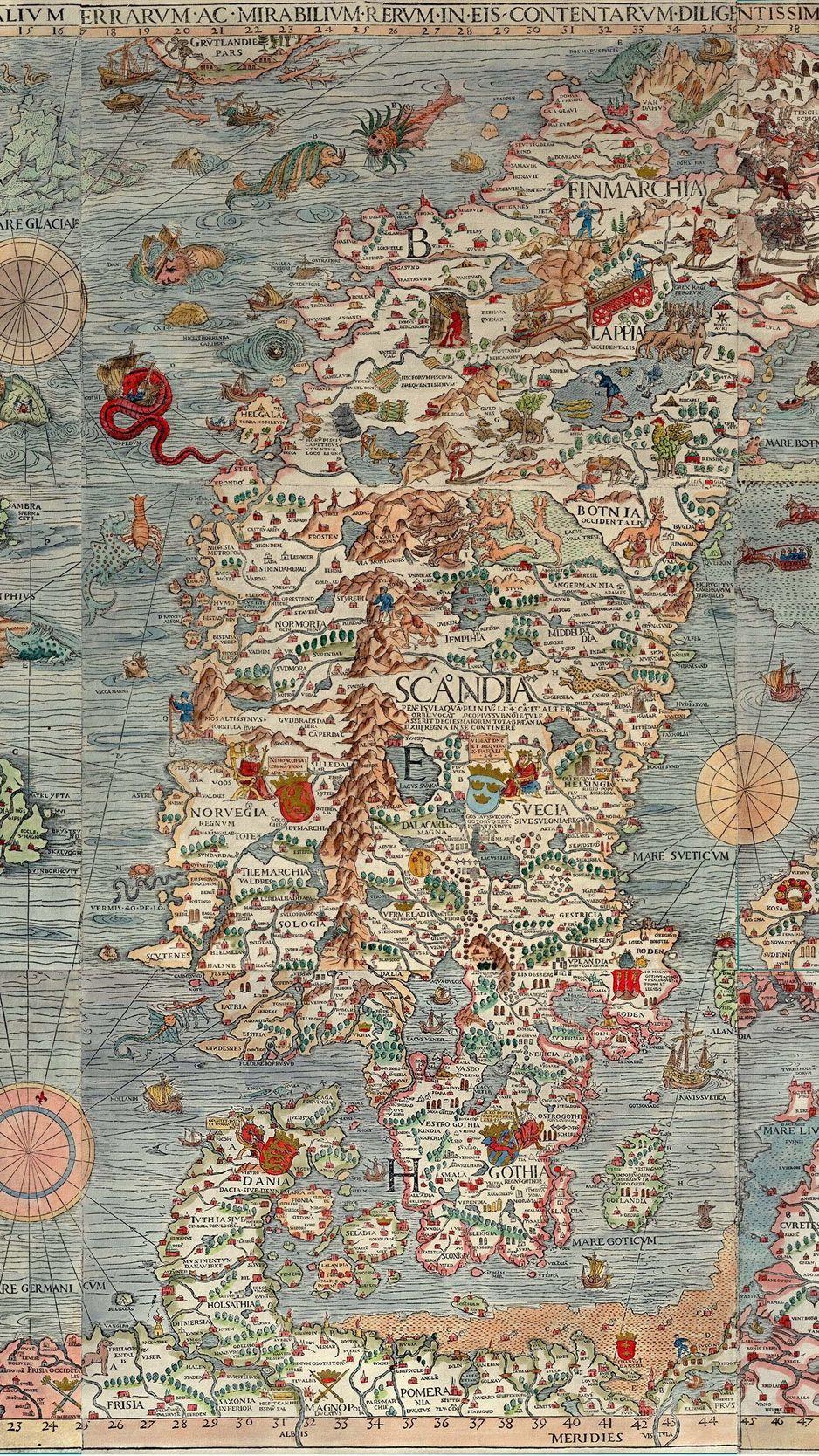 938x1668 Download wallpaper 938x1668 map, ancient, europe, islands
