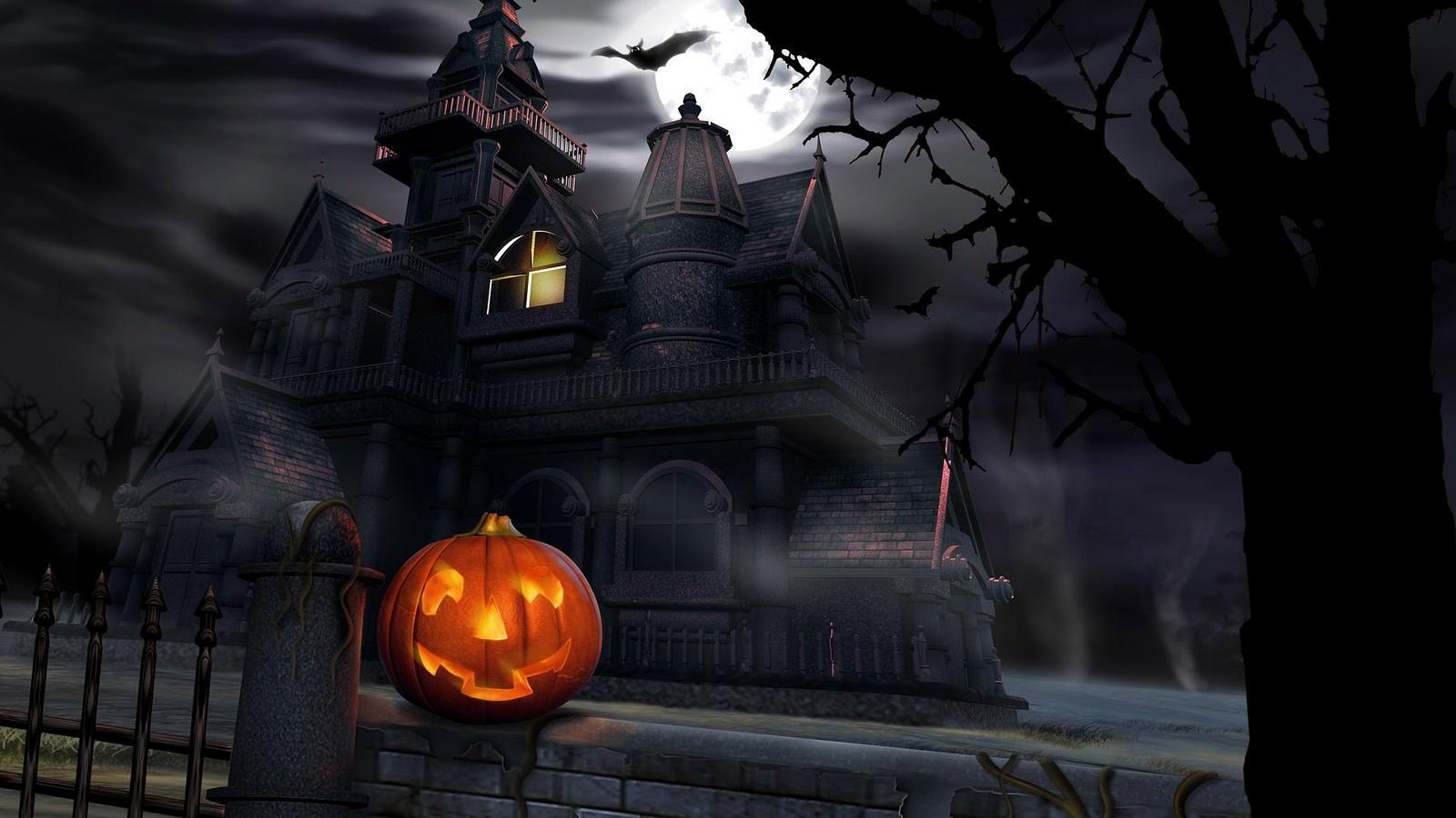 1600x900 Hình nền kinh dị Halloween 3D đẹp nhất Hình nền Full HD.  Cao