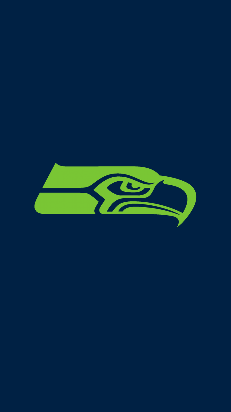 750x1334 Nền NFL tối giản (NFC Tây).  Đội Bóng bầu dục Seattle Seahawks
