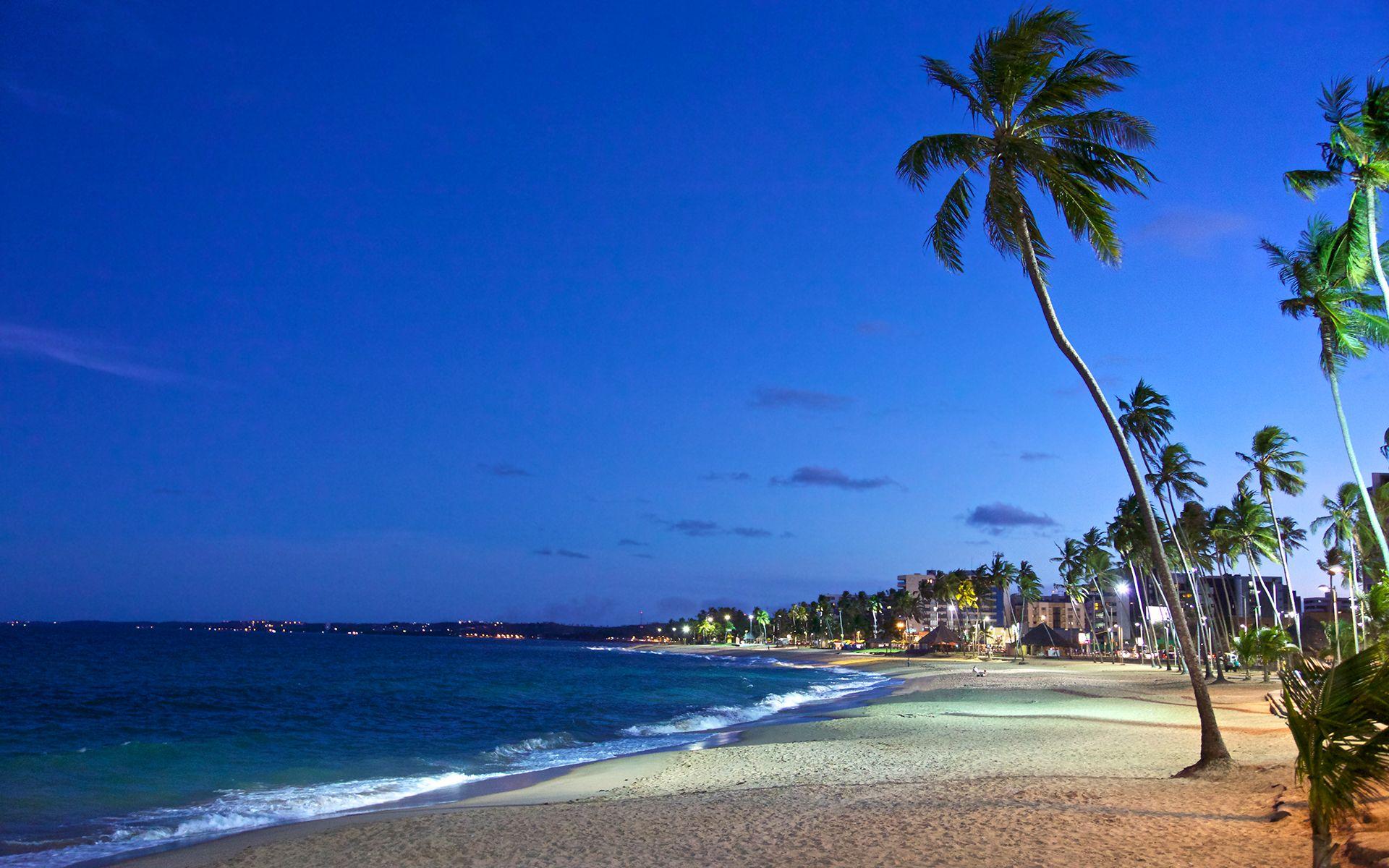 1920x1200 Beach Night Sky