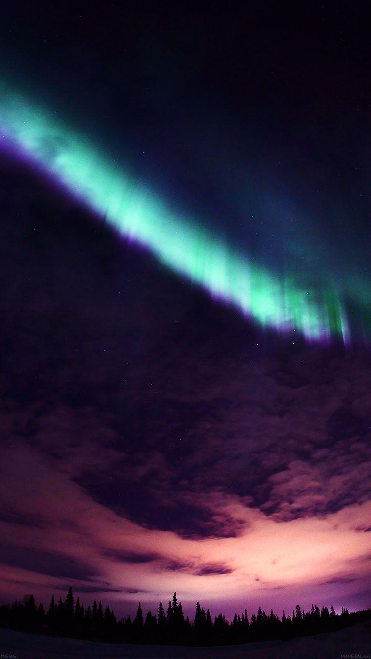 750x1334 iPhonePapers beautiful aurora night sky