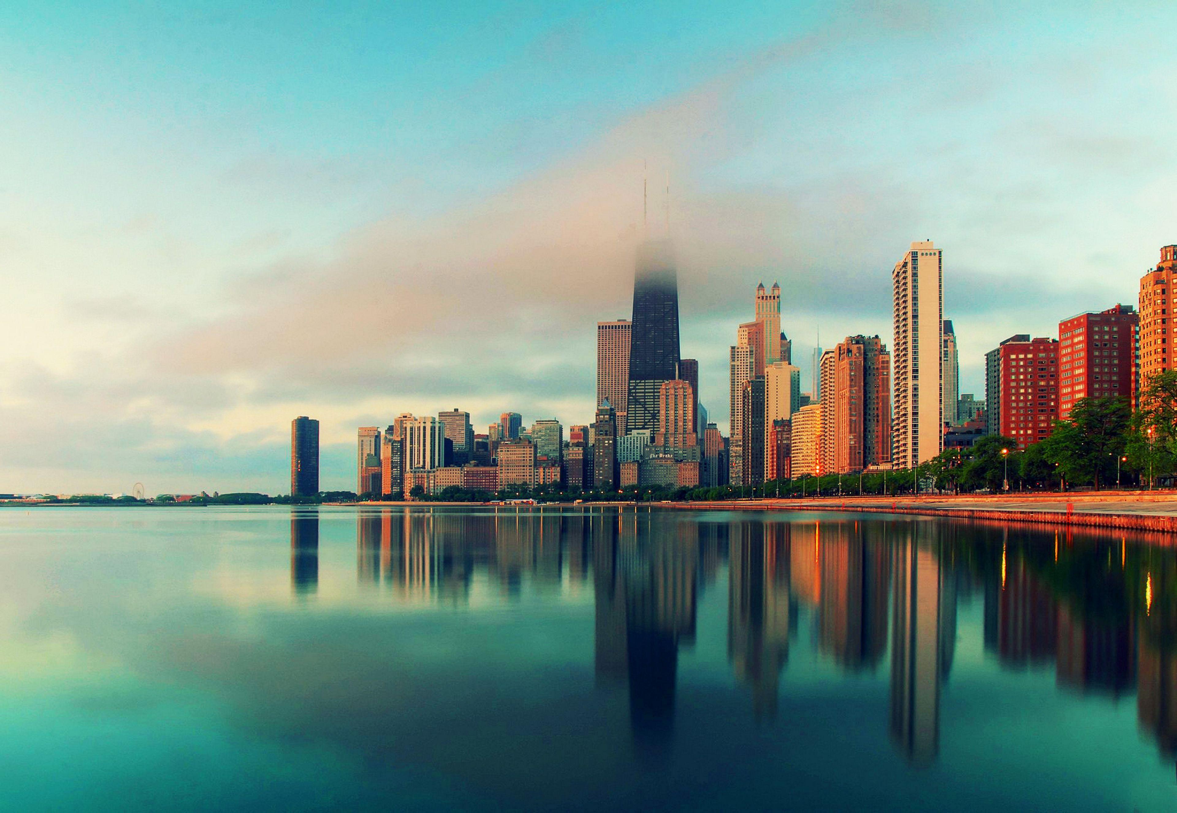 3840x2653 Free Chicago Photo, Colorful Sky Chicago Wallpaper
