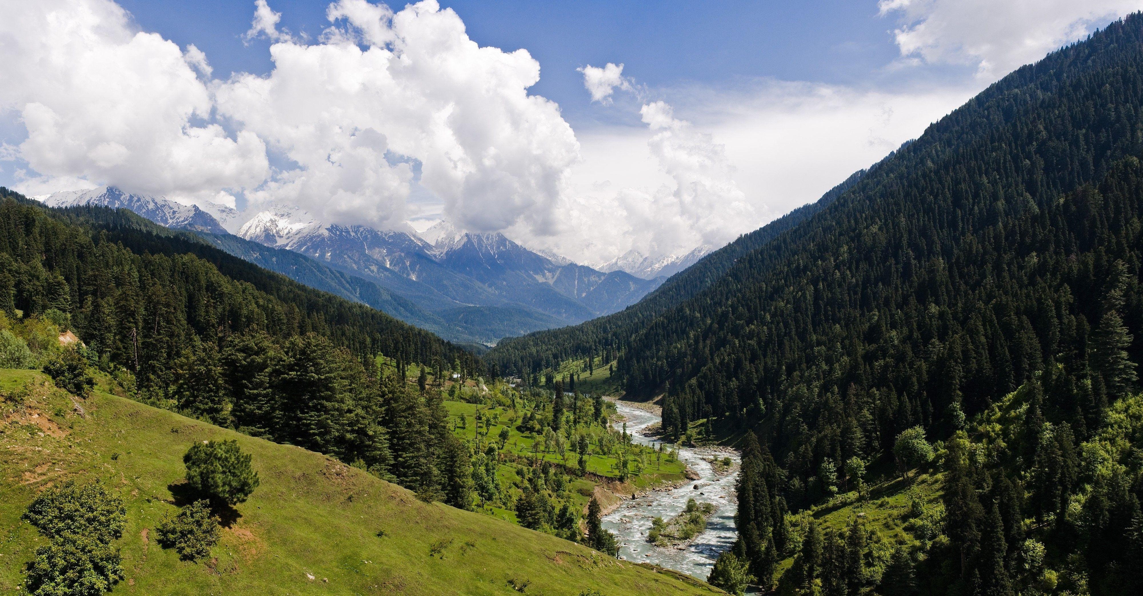 4000x2087 Mobile Background, Forest, Cloud, mountain, Landscape, River