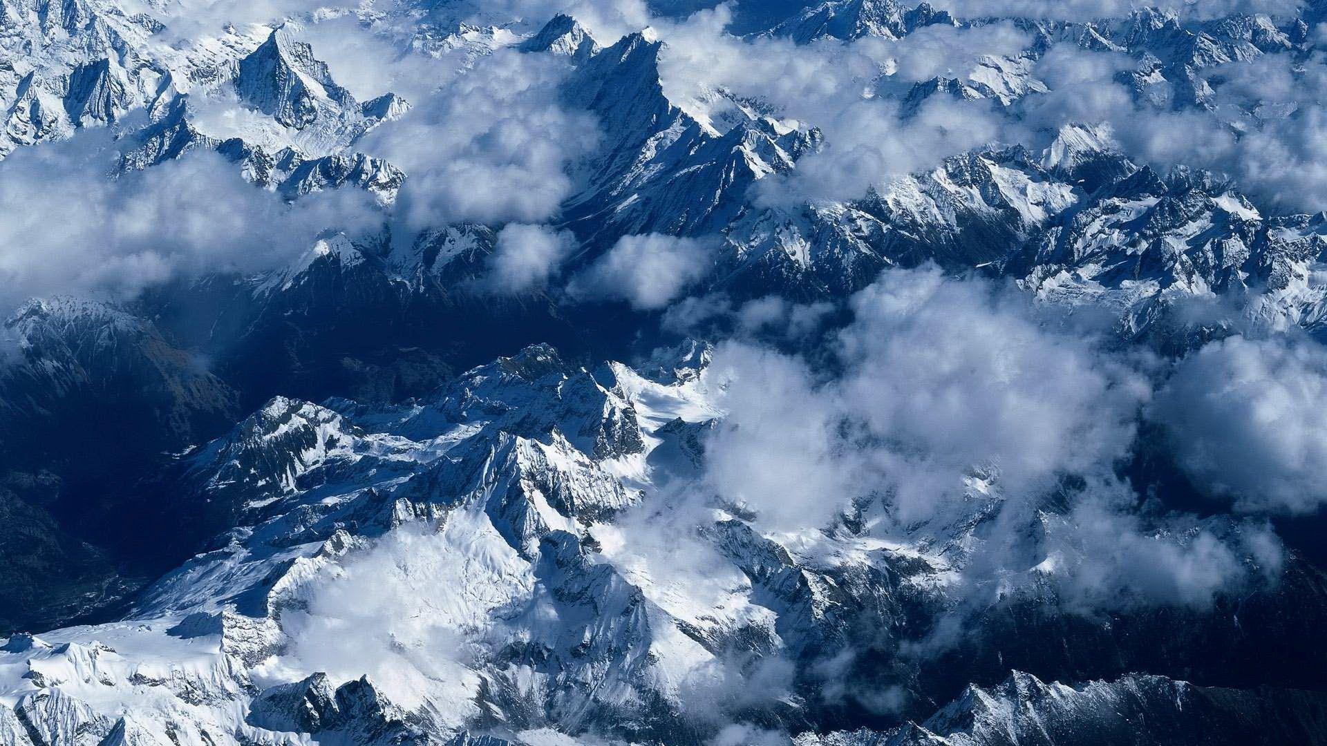 1920x1080 Clouds and Mountains Seen from Above wallpaper Gallery