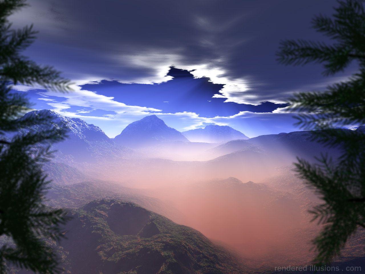 1280x960 Mountain Peak Breaking The Cloud