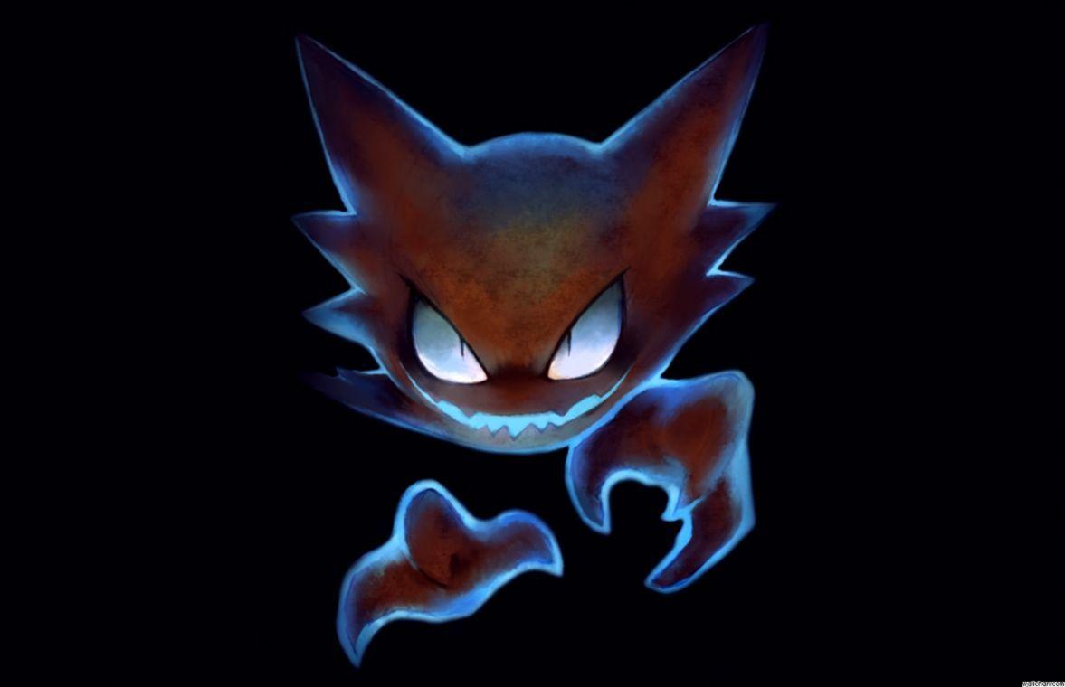 Fractalius, Pokémon, black background, anime