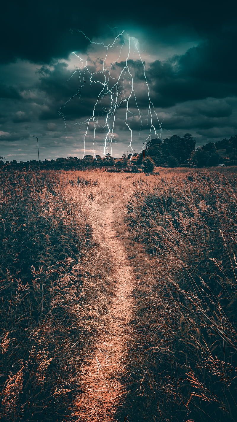 800x1422 HD thunderstorm rain wallpaper
